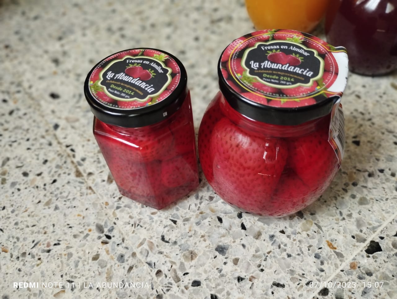 Fresas en almibar